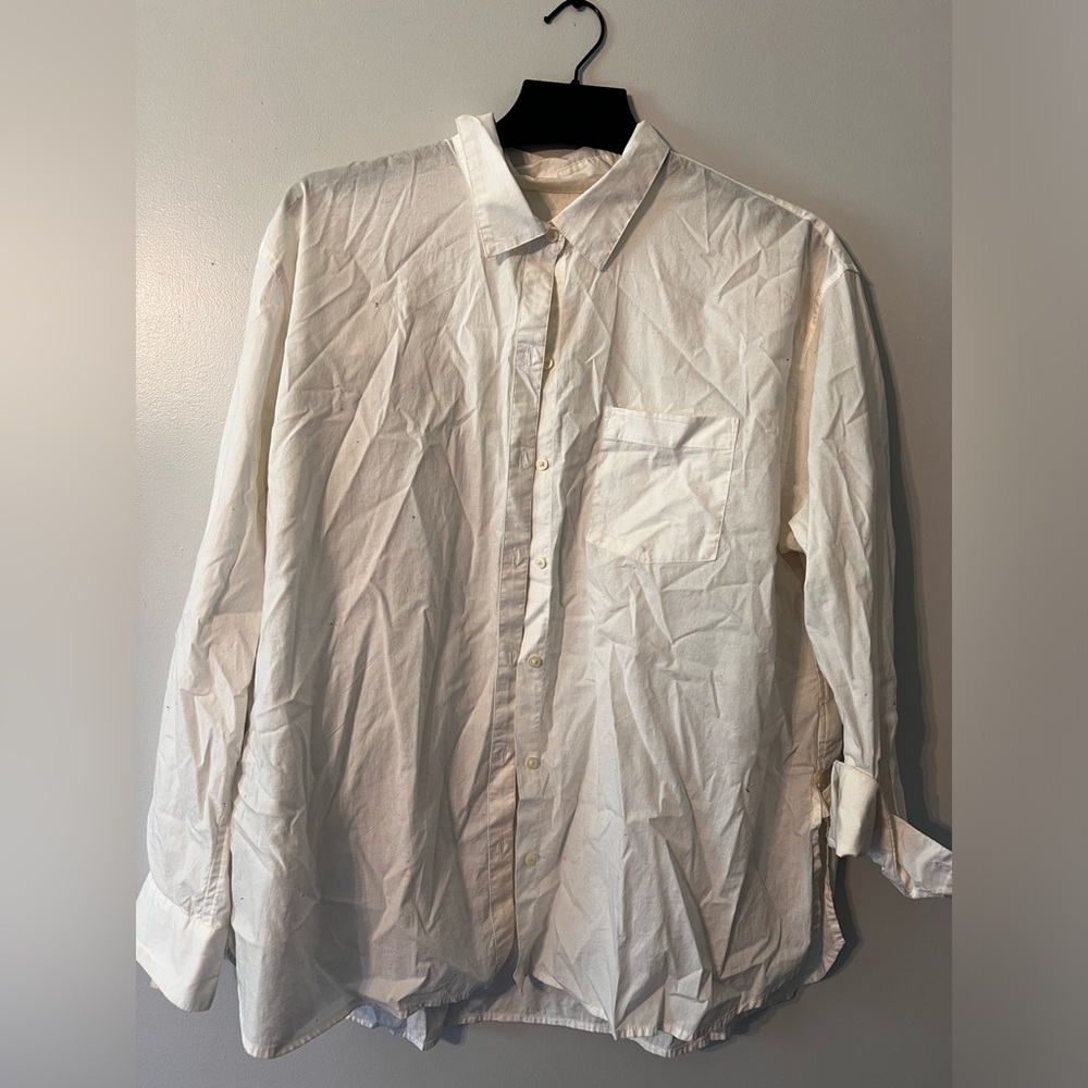 White button down